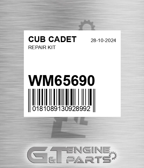 WM65690 Repair Kit for CUB CADET