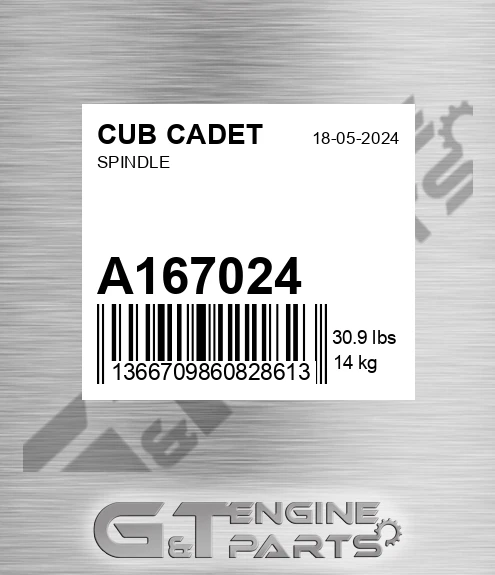 A167024 Spindle