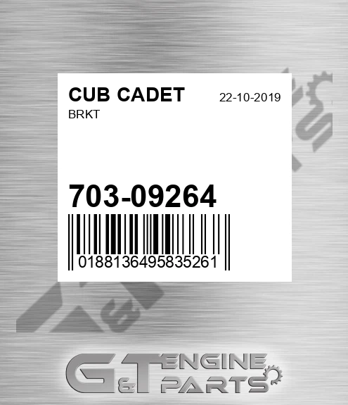703-09264 Brkt for CUB CADET
