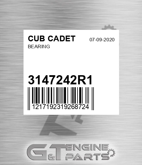 3147242R1 CUB CADET Bearing