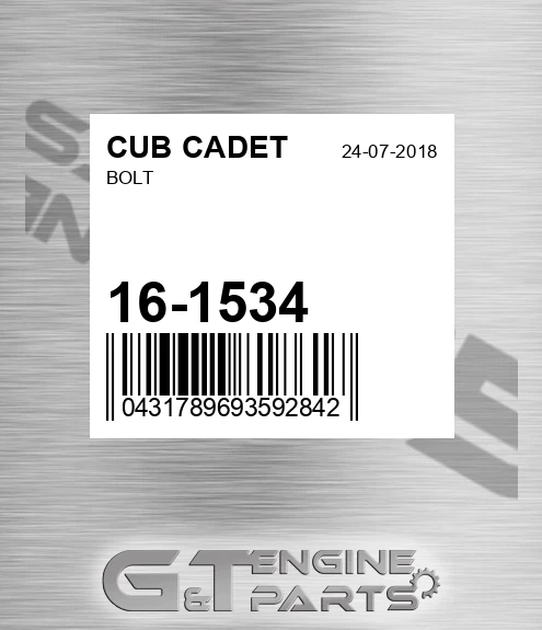 16-1534 Bolt