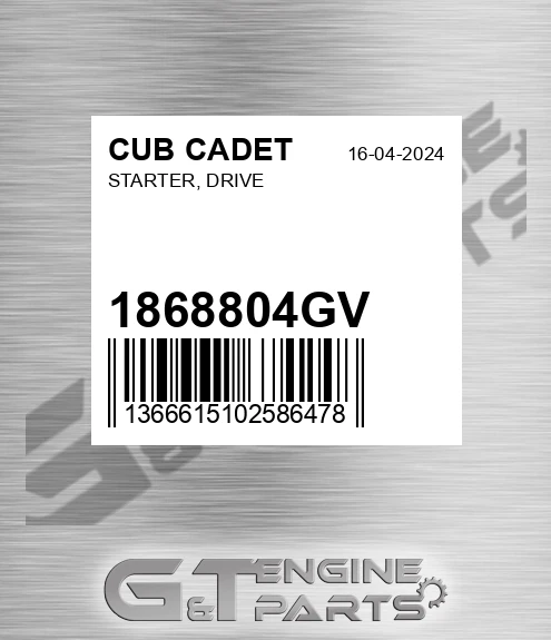 1868804GV Starter, Drive