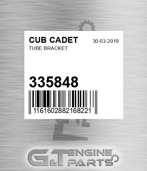 335848 Tube Bracket for CUB CADET
