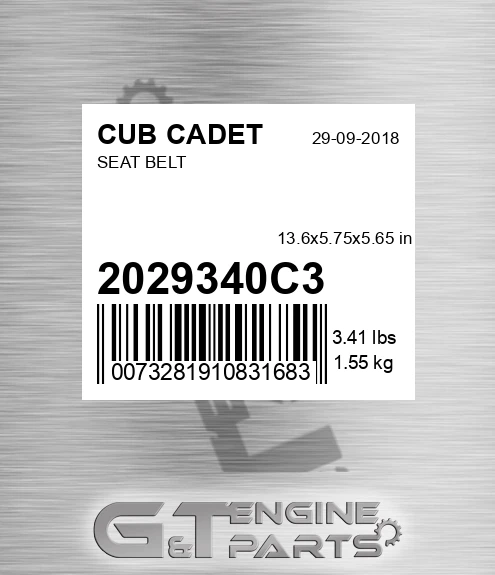 2029340C3 Seat Belt