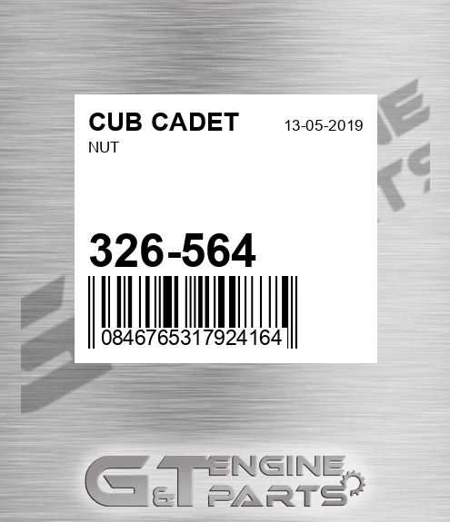 326-564 Nut for CUB CADET