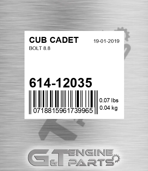 614-12035 Bolt 8.8