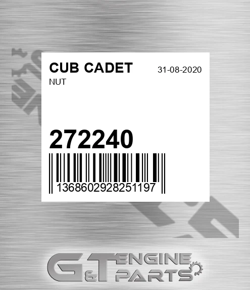 272240 Nut for CUB CADET
