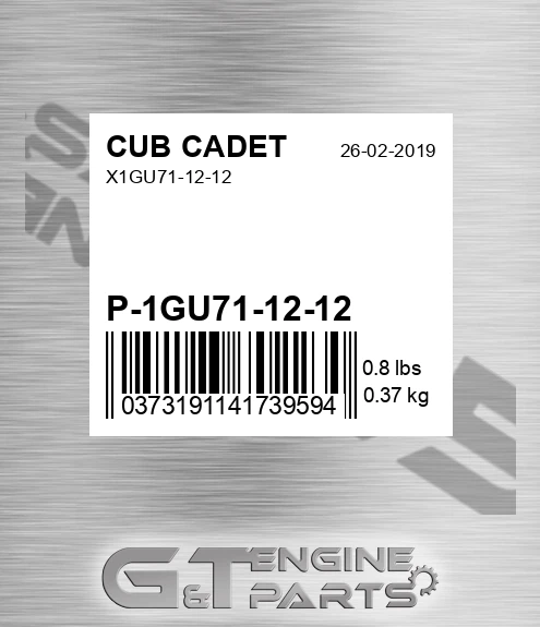 P-1GU71-12-12 X1gu71-12-12