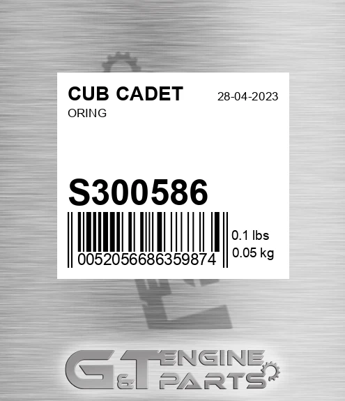 S300586 Oring