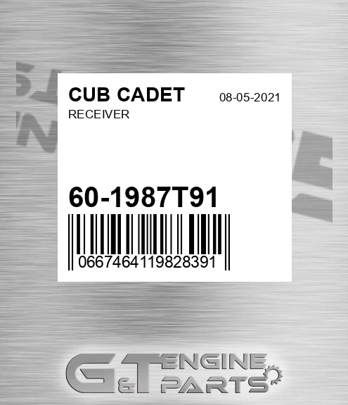 60-1987T91 Receiver for CUB CADET