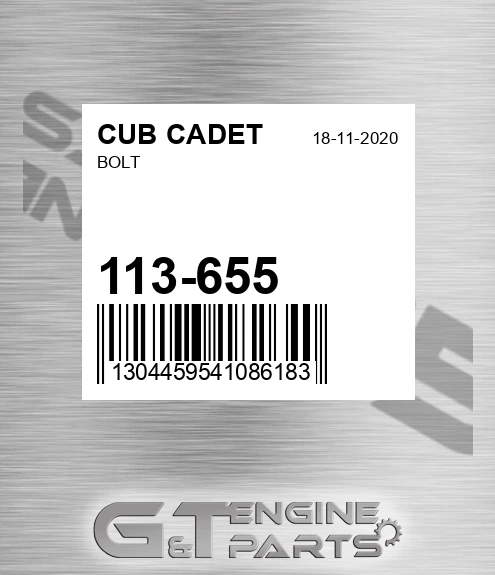 113-655 Bolt