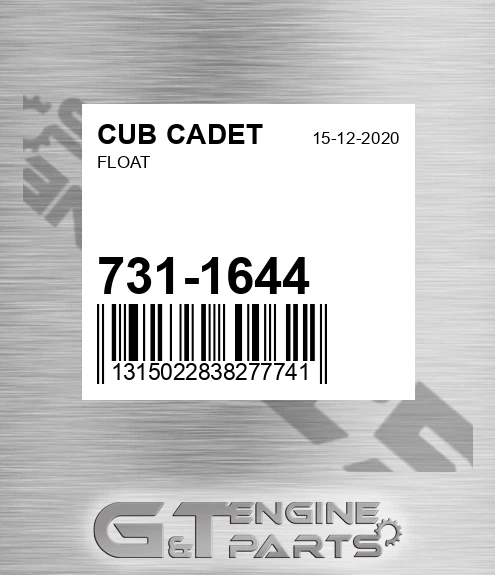 731-1644 Float for CUB CADET