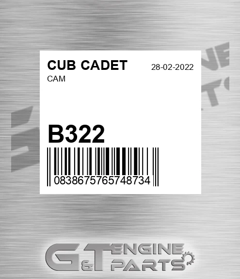 B322 CUB CADET Cam