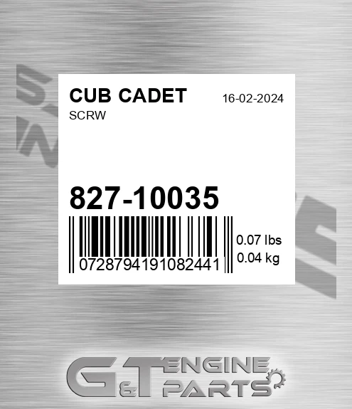 827-10035 Scrw