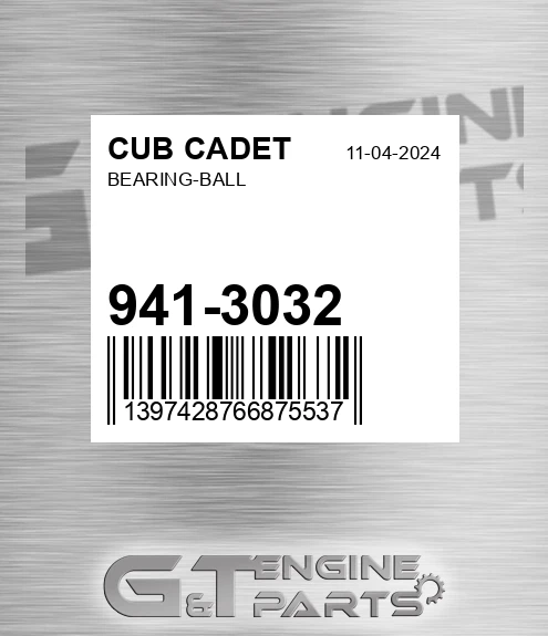 941-3032 Bearing-ball for CUB CADET