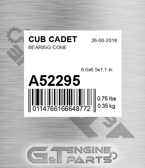 A52295 CUB CADET Bearing Cone