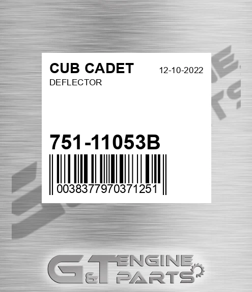 751-11053B Deflector for CUB CADET
