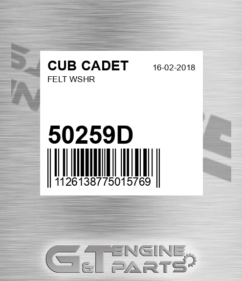 50259D Felt Wshr