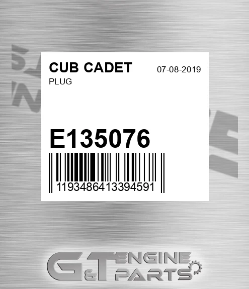 E135076 Plug