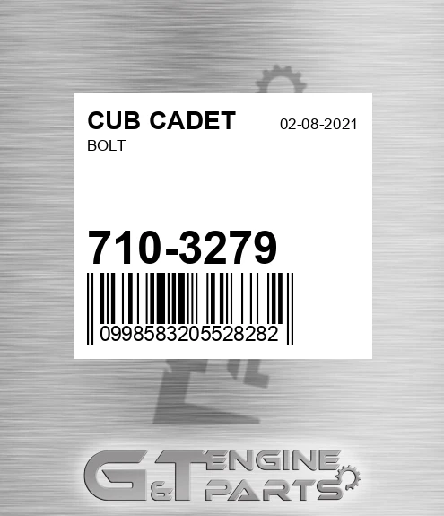 710-3279 Bolt for CUB CADET