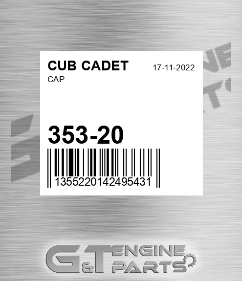 353-20 Cap for CUB CADET