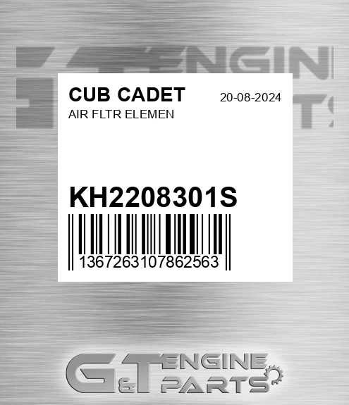 KH2208301S Air Fltr Elemen