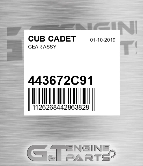 443672C91 Gear Assy