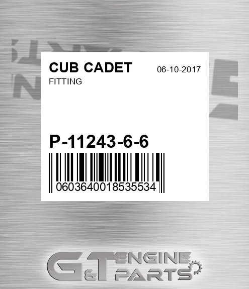 P-11243-6-6 Fitting