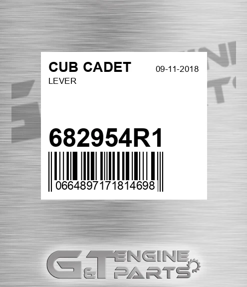682954R1 Lever for CUB CADET