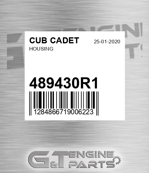 489430R1 Housing for CUB CADET