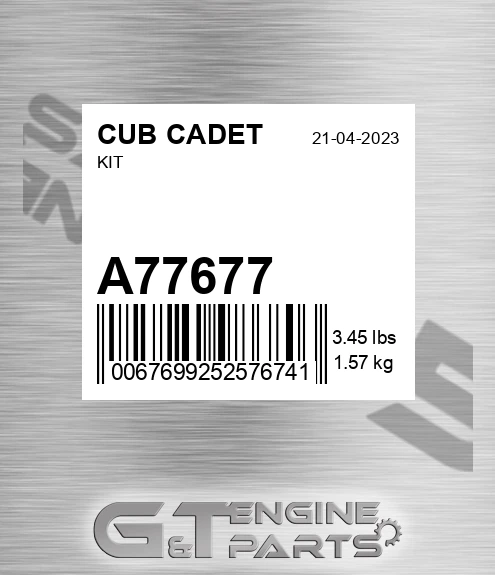 A77677 CUB CADET Kit