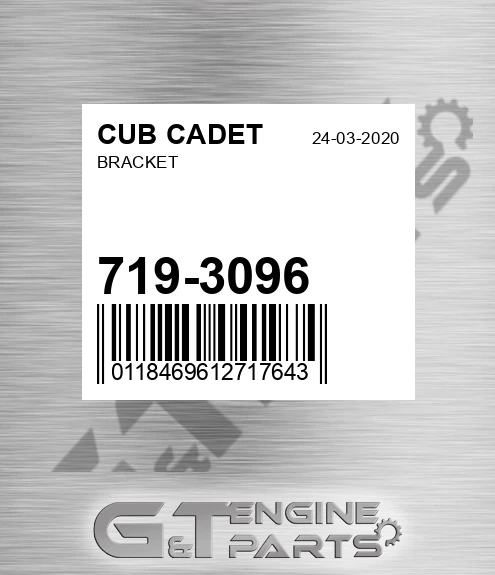 719-3096 Bracket for CUB CADET