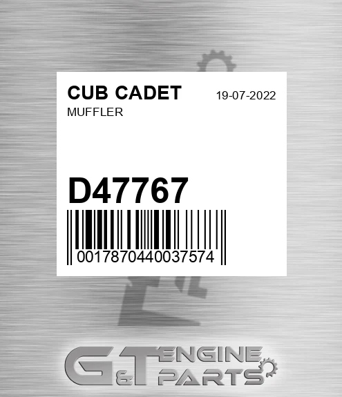 D47767 Muffler