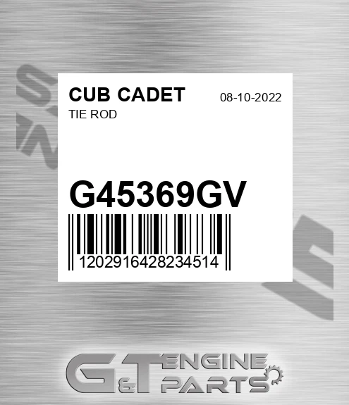 G45369GV Tie Rod