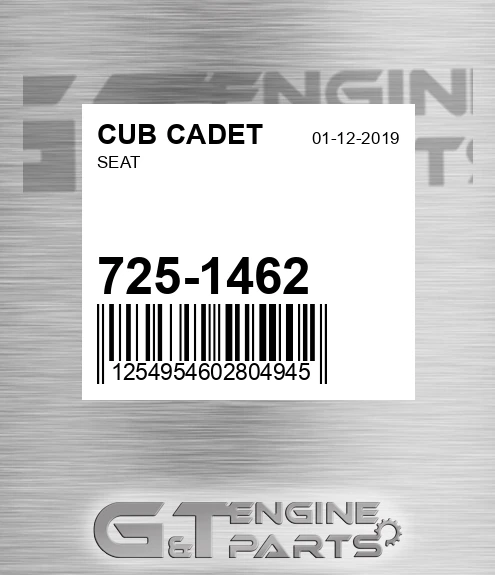725-1462 Seat for CUB CADET