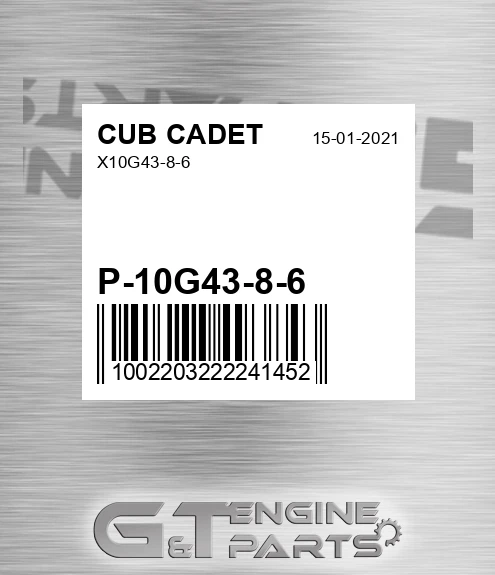 P-10G43-8-6 X10g43-8-6