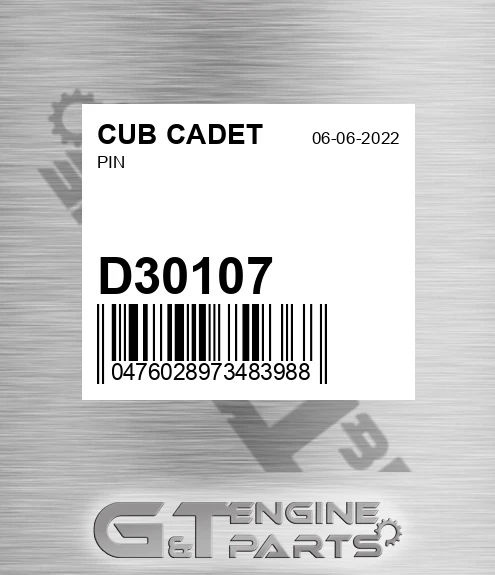 D30107 Pin