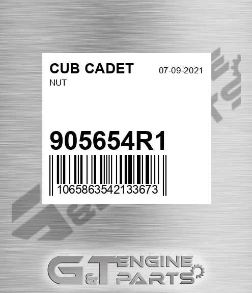 905654R1 Nut for CUB CADET