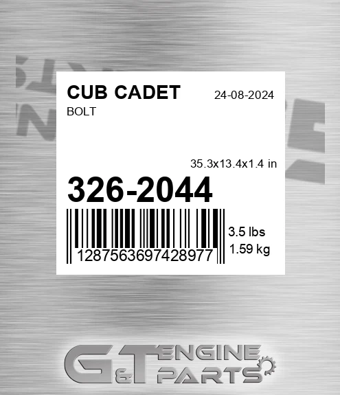326-2044 Bolt