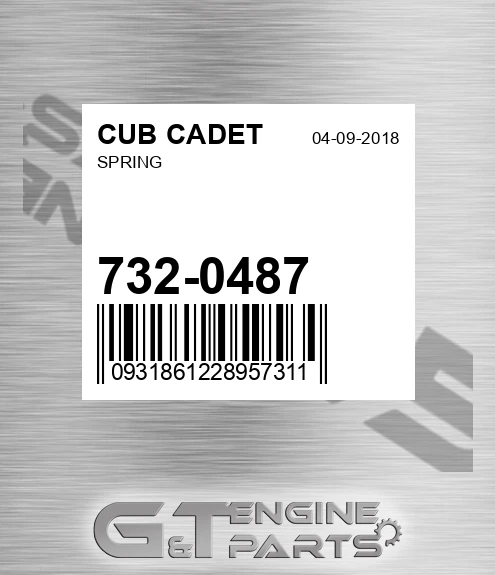 732-0487 Spring for CUB CADET
