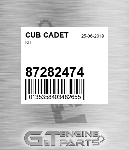 87282474 Kit for CUB CADET