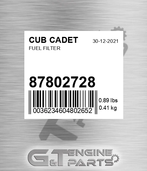 87802728 Fuel Filter