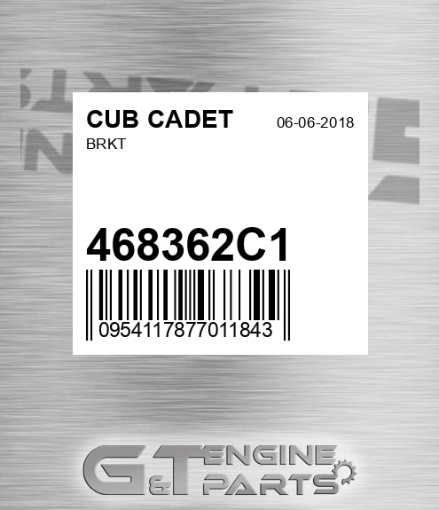 468362C1 Brkt for CUB CADET
