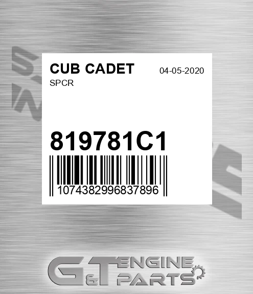 819781C1 Spcr for CUB CADET