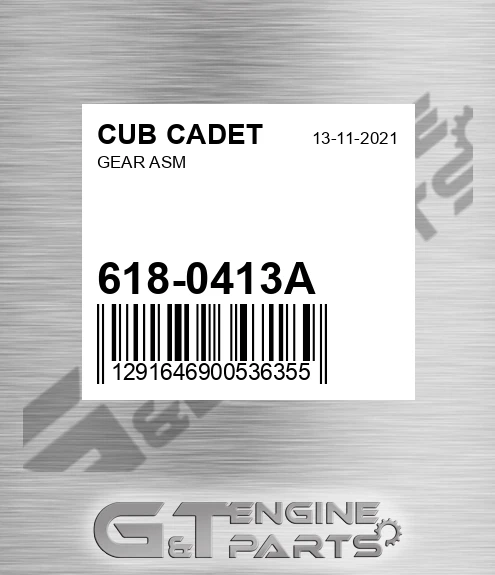 618-0413A Gear Asm for CUB CADET