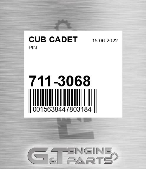 711-3068 Pin for CUB CADET