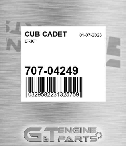 707-04249 Brkt for CUB CADET