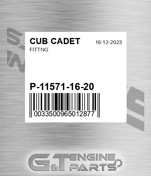 P-11571-16-20 Fittng