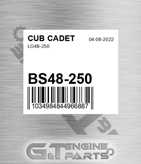 BS48-250 Lg48-250 for CUB CADET