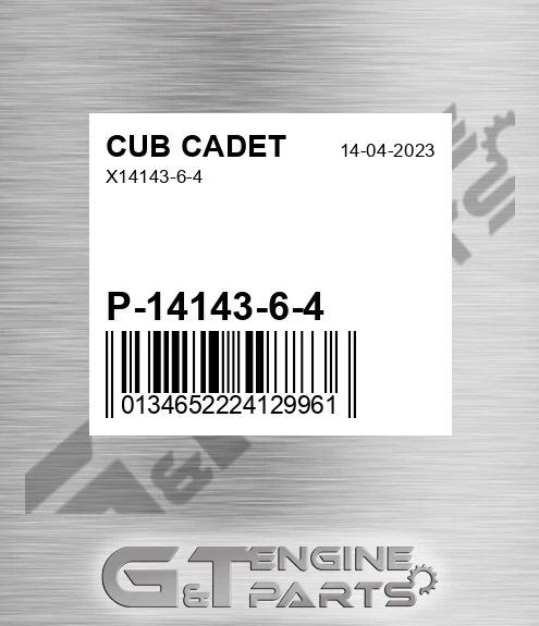P-14143-6-4 X14143-6-4 for CUB CADET